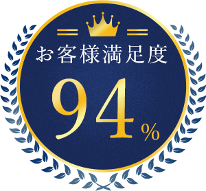 お客様満足度94%