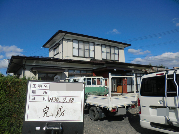 花巻市Ｔ様　外壁塗装、屋根塗装の事例紹介のサムネイル